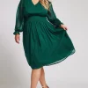 Dobby Midi Dress