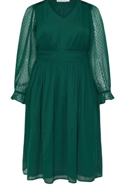 Dobby Midi Dress