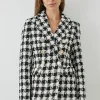 Dogtooth Tweed Blazer