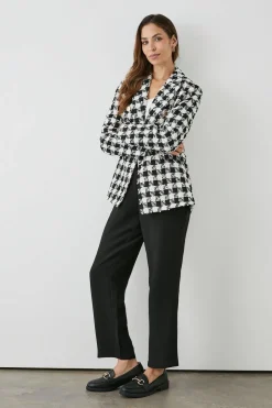 Dogtooth Tweed Blazer