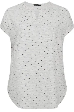 Dot Print Textured Top