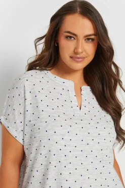 Dot Print Textured Top