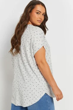 Dot Print Textured Top