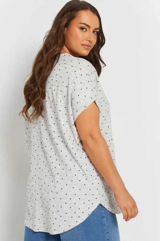 Dot Print Textured Top