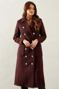 Double Breasted Military Coat