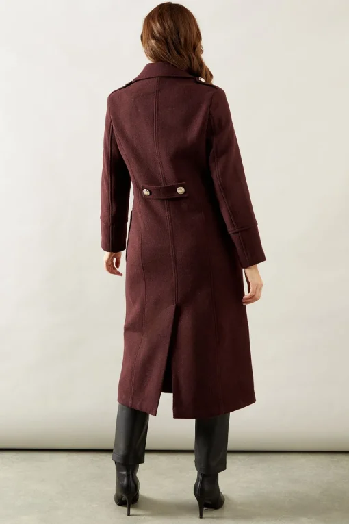 Double Breasted Military Coat