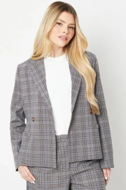 Double Breasted Short Blazer