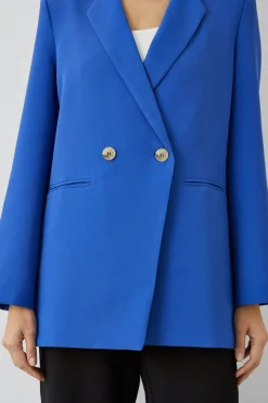 Double Button Relaxed Blazer