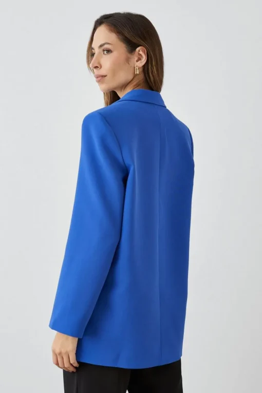 Double Button Relaxed Blazer