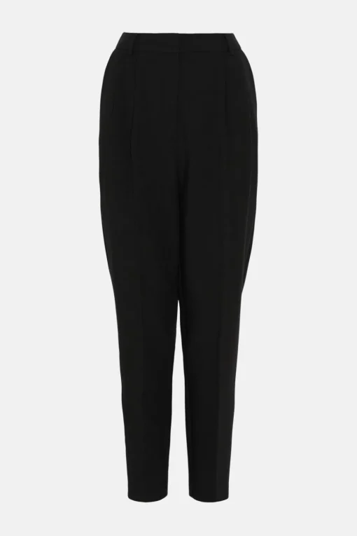 Double Crepe Pleat Peg Trouser