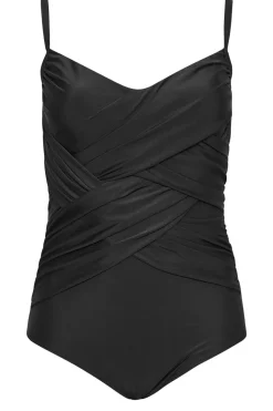 Double Crossover Tummy Control Swimsuit