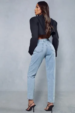 Double Waist Mom Jeans