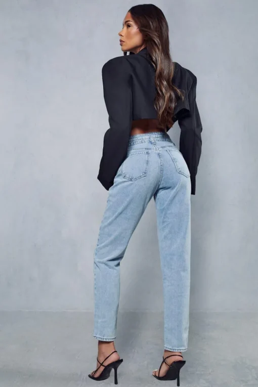 Double Waist Mom Jeans
