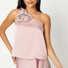 Drape Satin Wrap Skirt