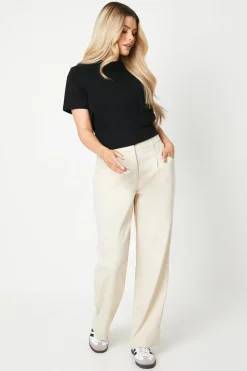 Drapey Wide Leg Relaxed Trouser