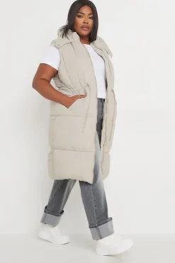Drawcord Panelled Gilet