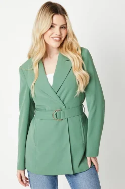 D-ring Double Breasted Blazer