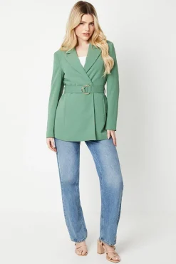D-ring Double Breasted Blazer