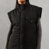 Drop Shoulder Padded Gilet