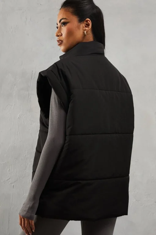 Drop Shoulder Padded Gilet