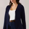 Edge to edge knitted cardigan