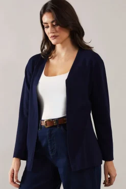Edge to edge knitted cardigan