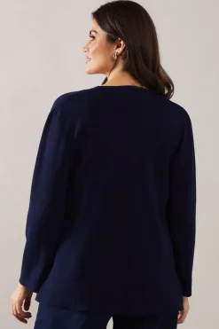 Edge to edge knitted cardigan