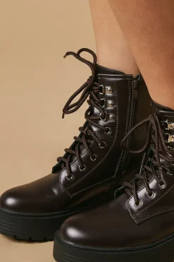 Effie Chunky Lace Up Ankle Boot