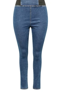 Elasticated Insert Split Hem Jeggings