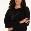 Embellished Sequin Butterfly Jumper
