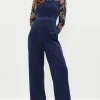 Embroidered Top Wide Leg Jumpsuit