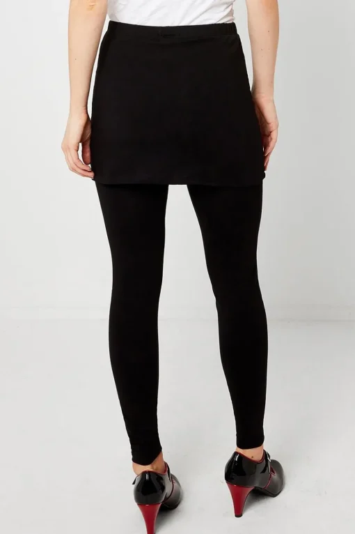 Essentials Super Soft Organic Cotton Skinny Fit Skirted 2 in 1 Leggings