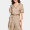 Evy Short Sleeve V-neck Jumpsuit-