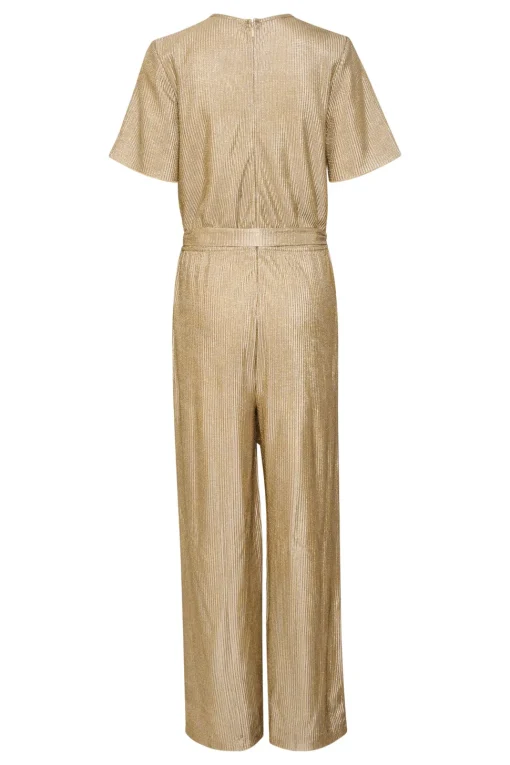 Evy Short Sleeve V-neck Jumpsuit-