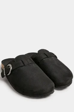 Extra Wide Fit Faux Suede Clogs