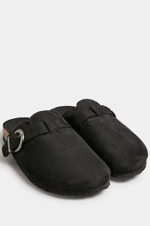 Extra Wide Fit Faux Suede Clogs