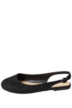 Extra Wide Fit Faux Suede Slingback Pumps
