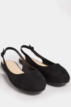 Extra Wide Fit Faux Suede Slingback Pumps