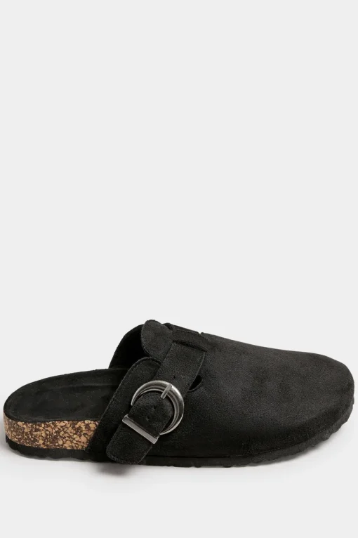 Extra Wide Fit Faux Suede Clogs