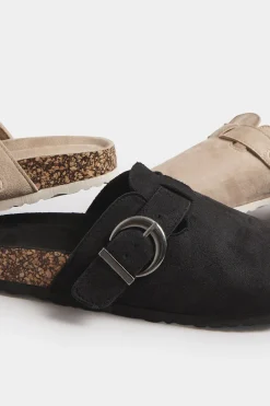 Extra Wide Fit Faux Suede Clogs