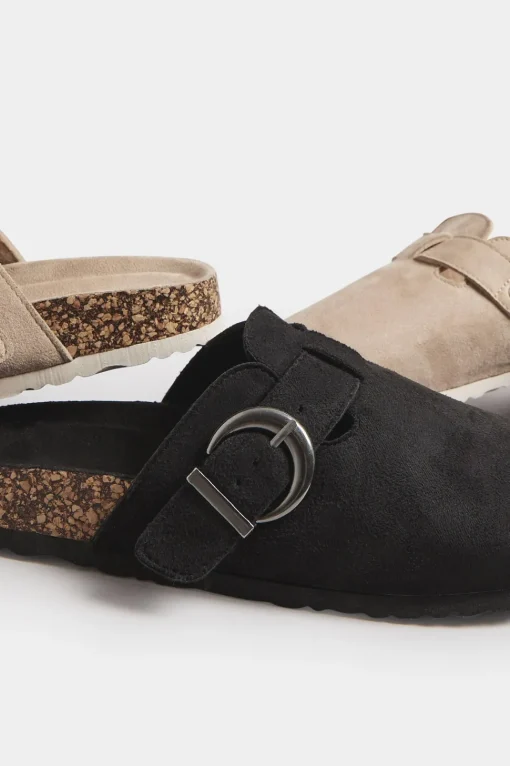 Extra Wide Fit Faux Suede Clogs