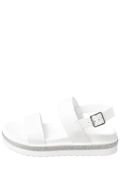 Extra Wide Fit Sparkle Flatform Sandals