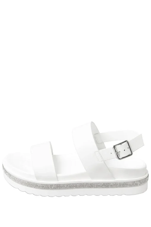 Extra Wide Fit Sparkle Flatform Sandals