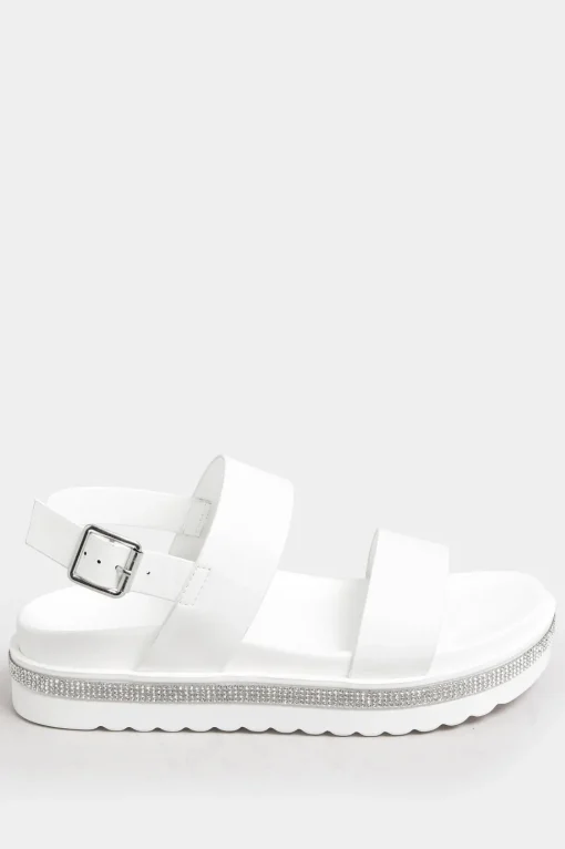 Extra Wide Fit Sparkle Flatform Sandals