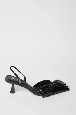 Faith: Cindy Bow Detail Slingback Court Shoes