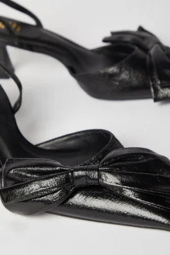 Faith: Cindy Bow Detail Slingback Court Shoes