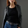 Faith: Leather Animal Print Belt