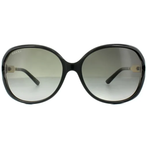 Fashion Black Gold Grey Gradient Sunglasses