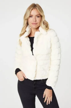 Faux Fur Cropped Jacket