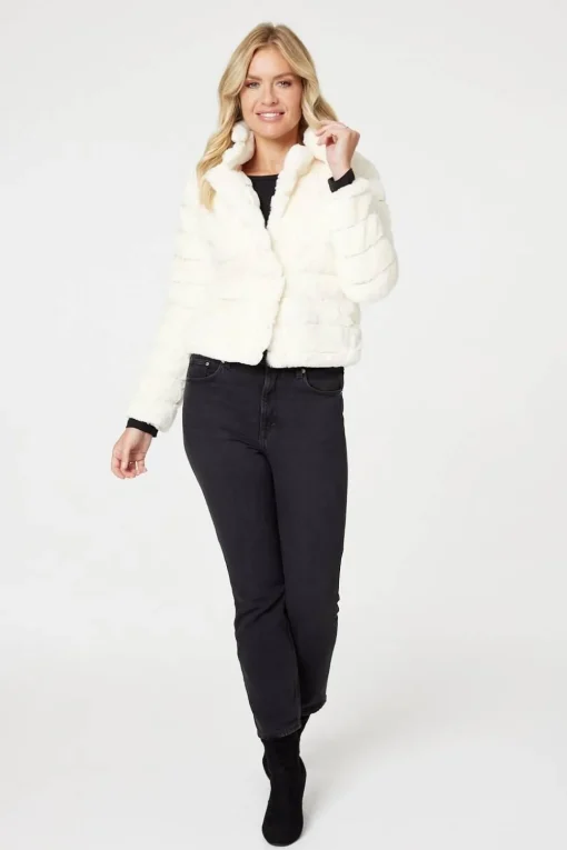 Faux Fur Cropped Jacket